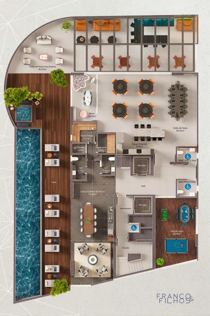 Planta Área de Lazer